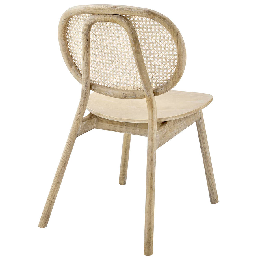 Ivor Wood Dining Side Chair Set of 2 in Gray