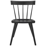 Wisteria Wood Dining Side Chair Set of 2 in Black