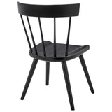 Wisteria Wood Dining Side Chair Set of 2 in Black