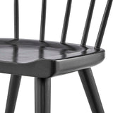 Wisteria Wood Dining Side Chair Set of 2 in Black