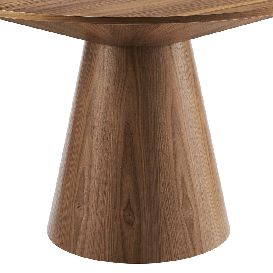 Barrel 47" Round Dining Table in Walnut