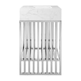 Fenn 24" Bathroom Vanity in White Silver