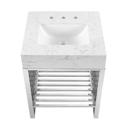 Gridiron 24" Bathroom Vanity by Furniture For America