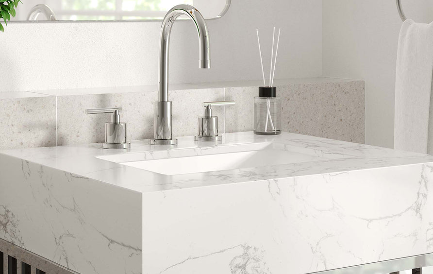 Fenn 24" Bathroom Vanity in White Silver