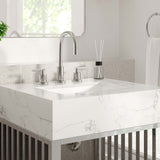 Fenn 24" Bathroom Vanity in White Silver