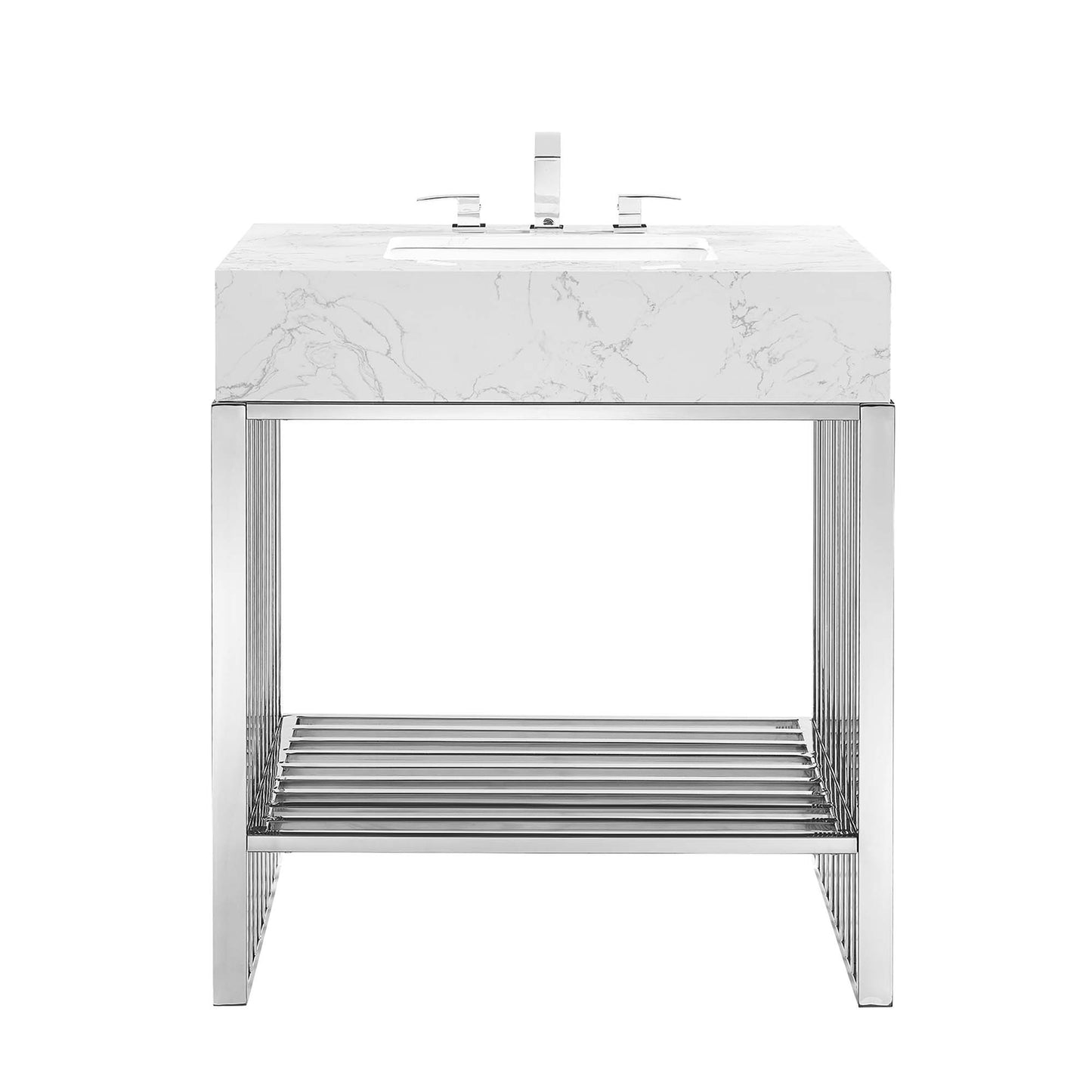 Gridiron 30" Bathroom Vanity by Furniture For America