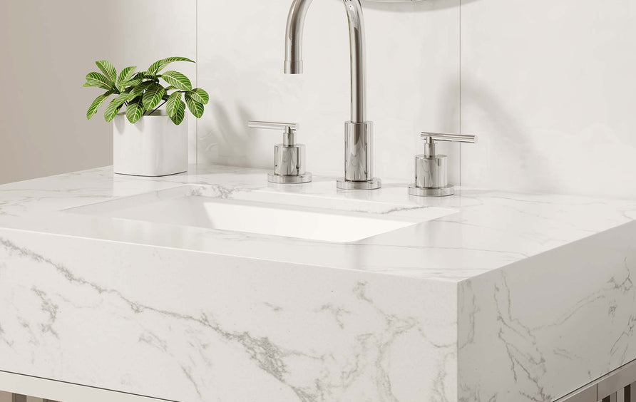 Fenn 30" Bathroom Vanity in White Silver