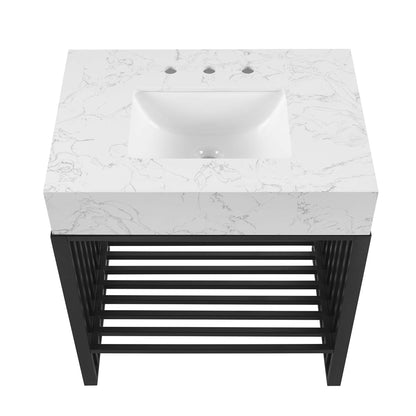 Gridiron 30" Bathroom Vanity by Furniture For America