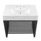 Fenn 36" Bathroom Vanity in White Black