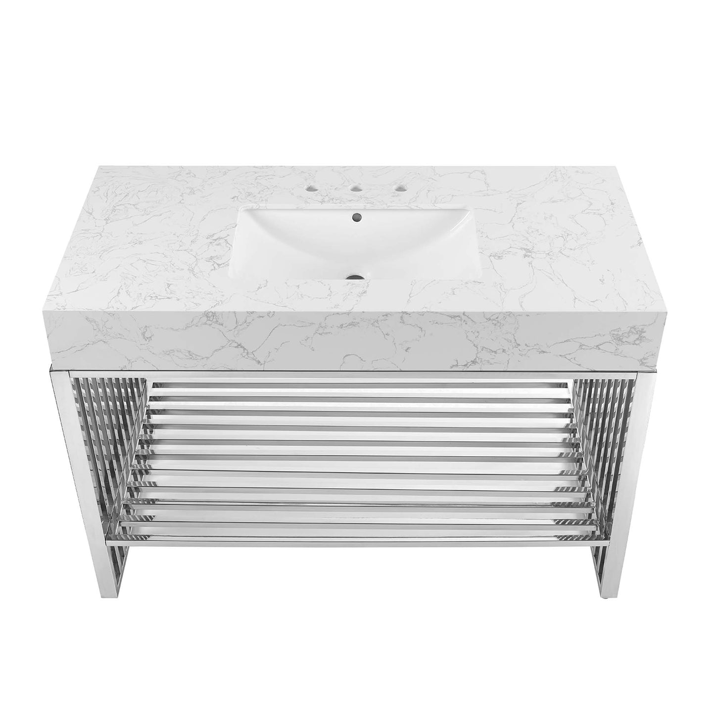 Gridiron 48" Bathroom Vanity by Furniture For America