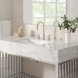 Fenn 48" Bathroom Vanity in White Silver
