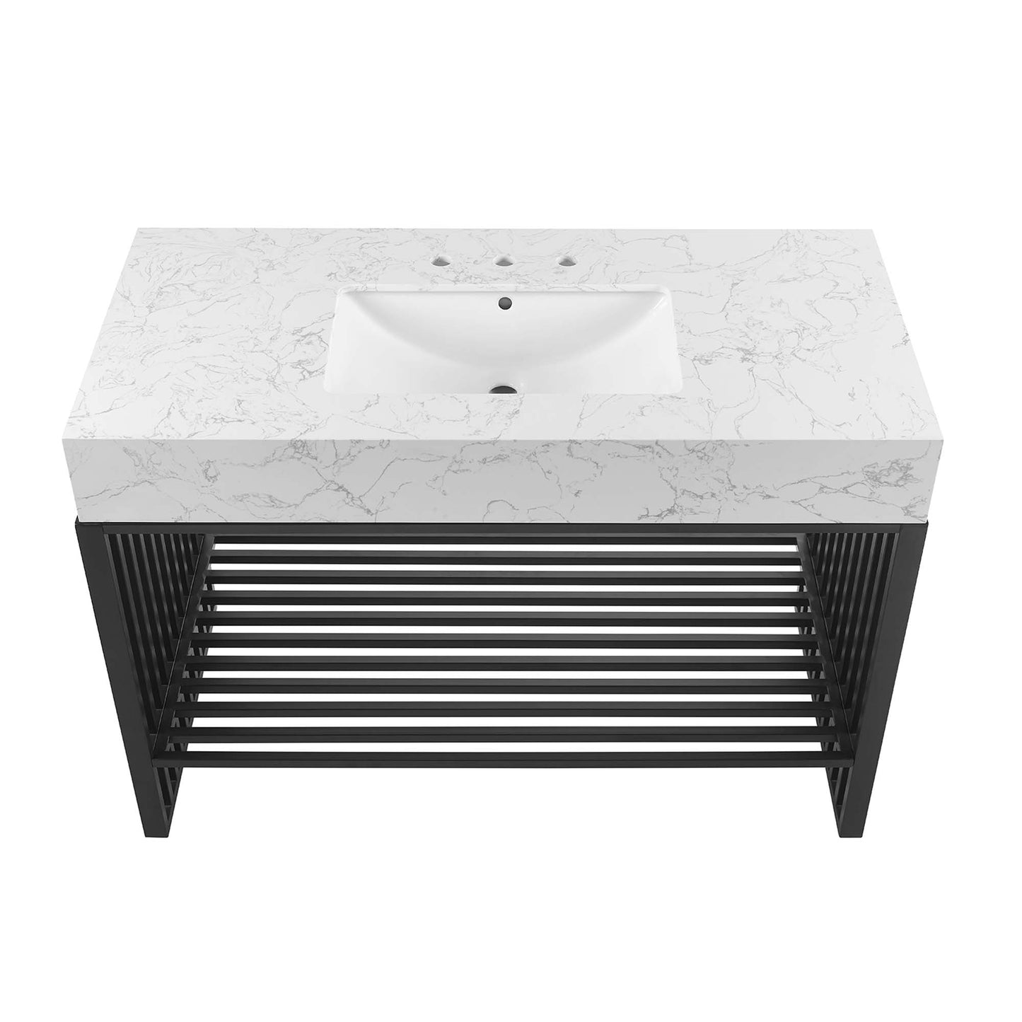 Gridiron 48" Bathroom Vanity by Furniture For America