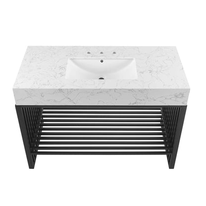 Gridiron 48" Bathroom Vanity by Furniture For America