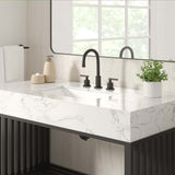 Fenn 48" Bathroom Vanity in White Black