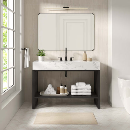 Gridiron 48" Bathroom Vanity by Furniture For America