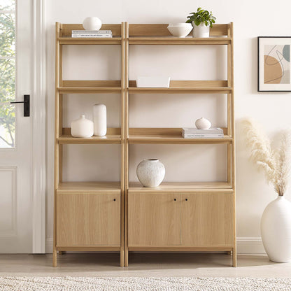Bixby Wood Bookshelves Set of 2 by Furniture For America