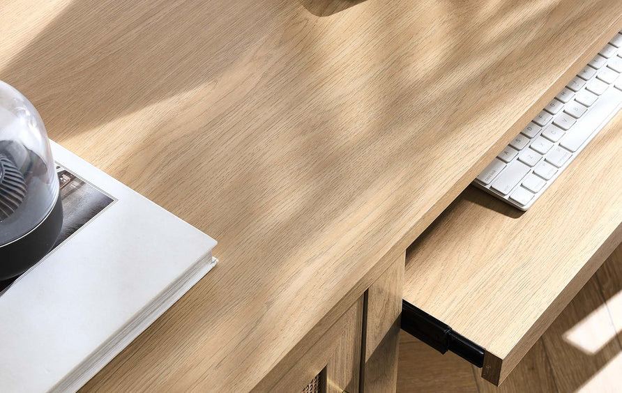 Wren 47" Office Desk in Oak