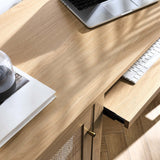 Wren 47" Office Desk in Oak