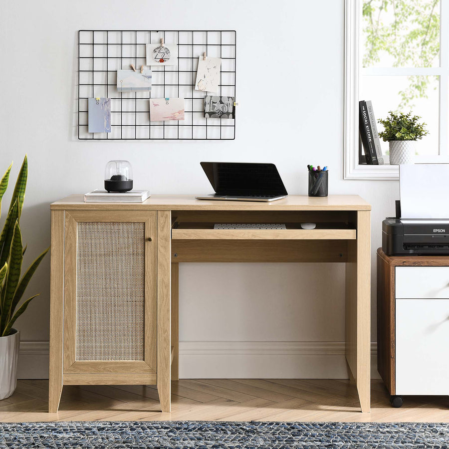 Wren 47" Office Desk in Oak