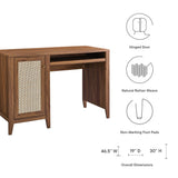 Wren 47" Office Desk in Walnut