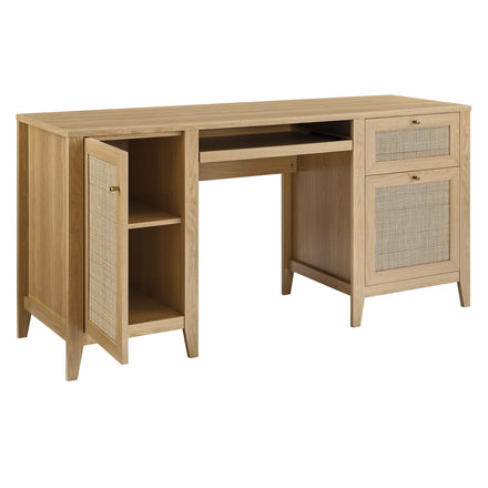 Soma 63" Office Desk in Oak