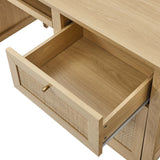 Wren 63" Office Desk in Oak