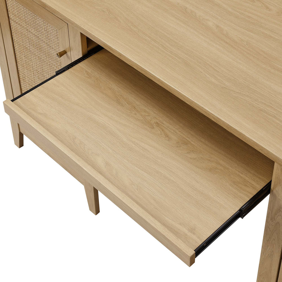 Wren 63" Office Desk in Oak