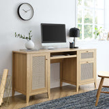 Wren 63" Office Desk in Oak