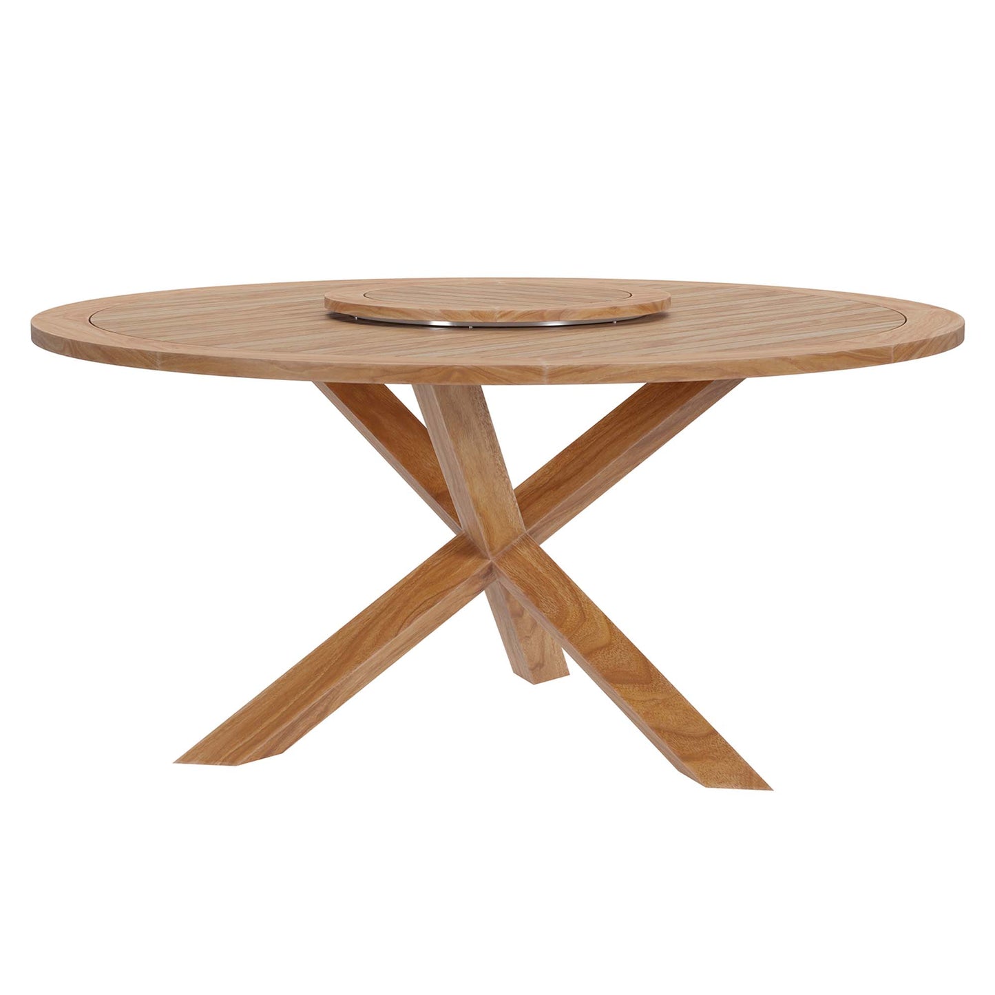 Wellspring 5-Piece Outdoor Patio Teak Wood Dining Set by Furniture For America