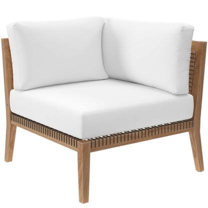 Clearwater Outdoor Patio Teak Wood Loveseat by Furniture for America