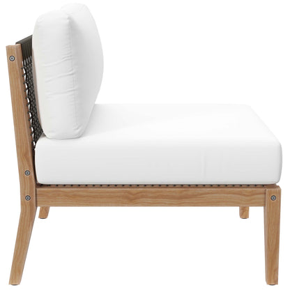 Clearwater Outdoor Patio Teak Wood Sofa by Furniture for America