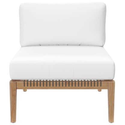Clearwater 6-Piece Outdoor Patio Teak Wood Sectional Sofa by Furniture For America