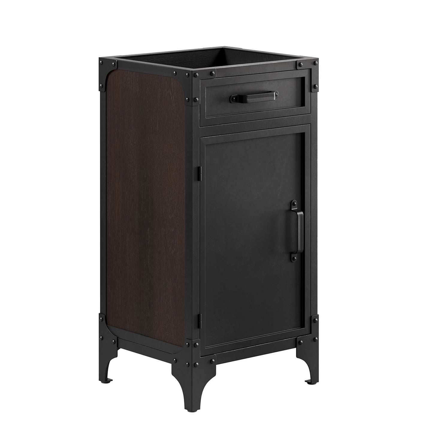 Clover 18" Bathroom Vanity in White black