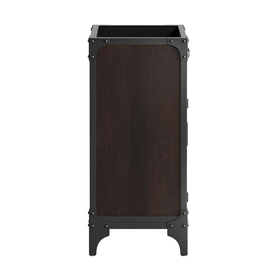 Clover 18" Bathroom Vanity in Black Black
