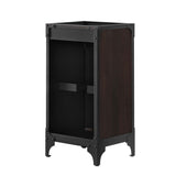 Clover 18" Bathroom Vanity Cabinet (Sink Basin Not Included) in Black Walnut