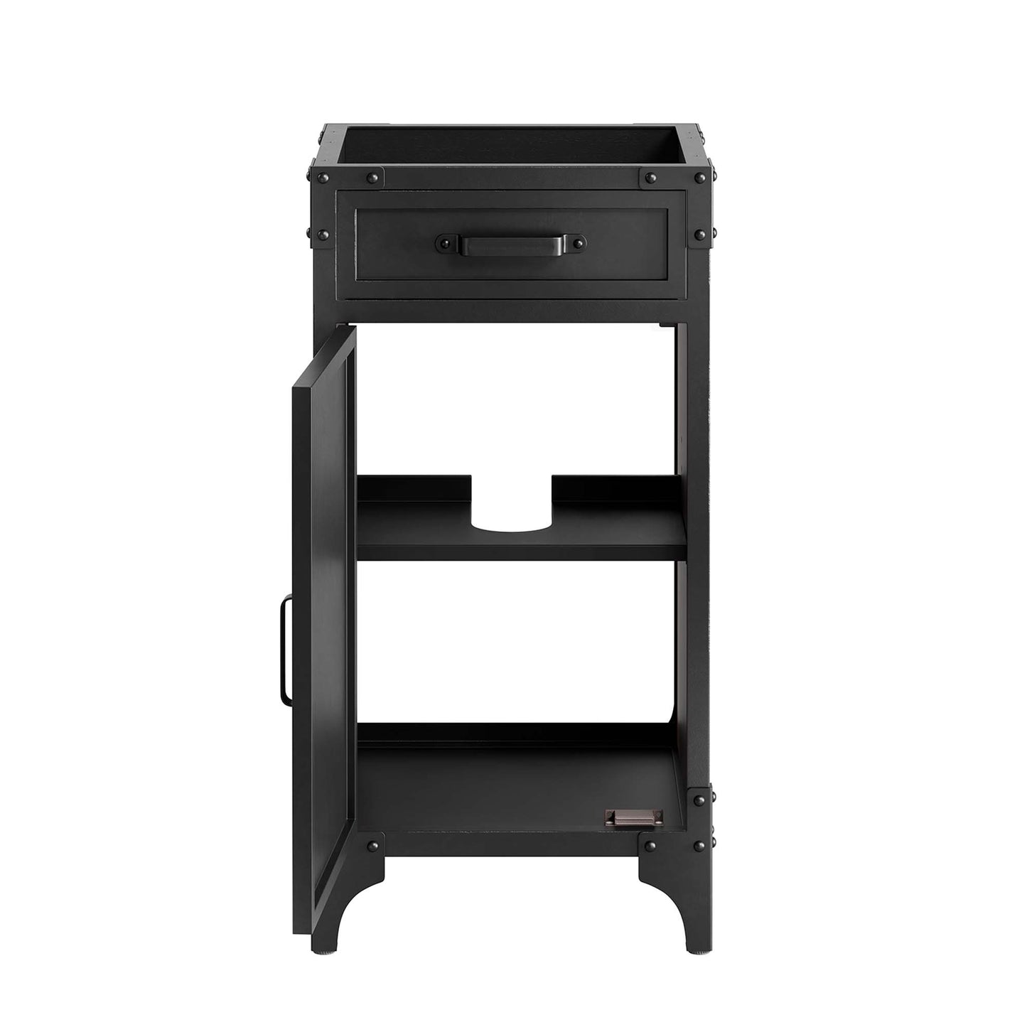 Steamforge 18" Bathroom Vanity Cabinet (Sink Basin Not Included) by Furniture For America
