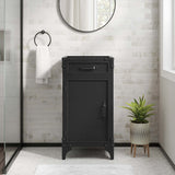 Clover 18" Bathroom Vanity Cabinet (Sink Basin Not Included) in Black Walnut