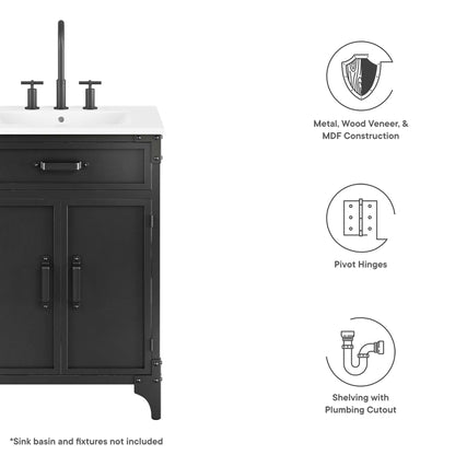 Steamforge 24" Bathroom Vanity Cabinet (Sink Basin Not Included) by Furniture For America