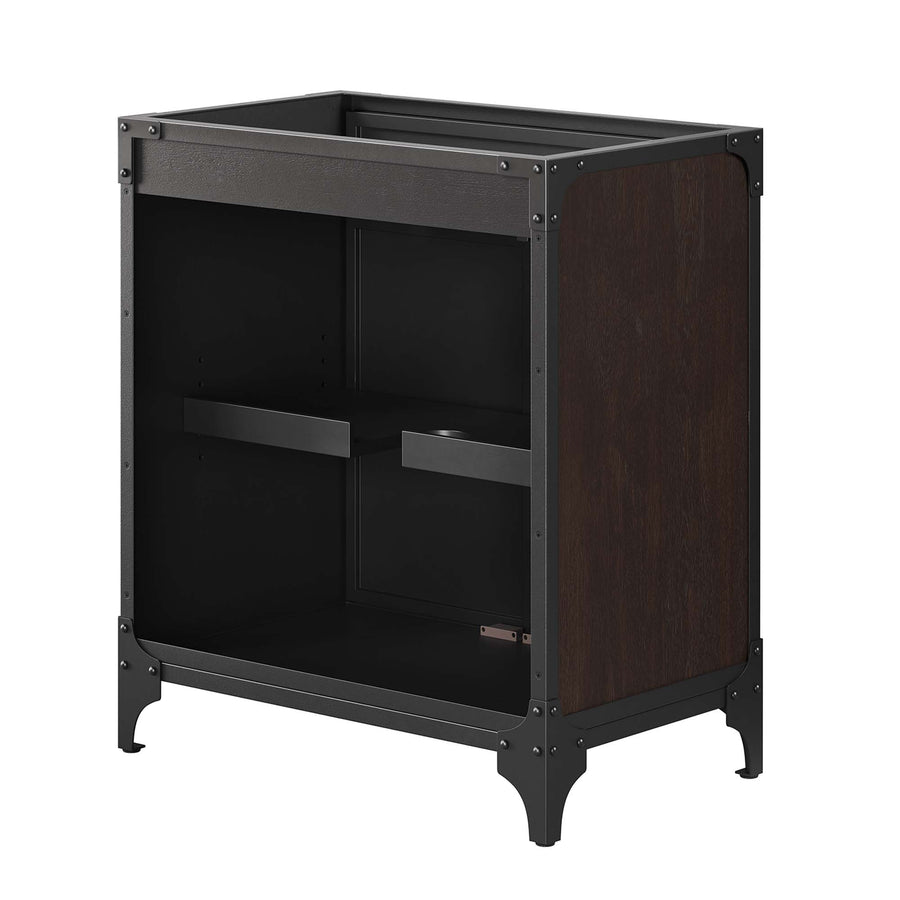 Clover 30" Bathroom Vanity Cabinet (Sink Basin Not Included) in Black Walnut