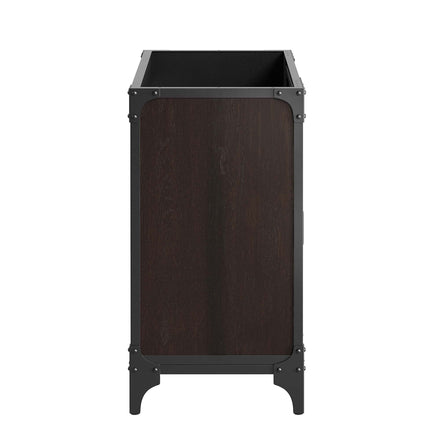 Steamforge 36" Bathroom Vanity Cabinet (Sink Basin Not Included) in Black Walnut