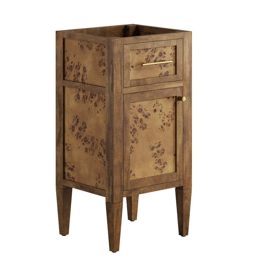 Onyx 18" Wood Bathroom Vanity Cabinet (Sink Basin Not Included) in Brown
