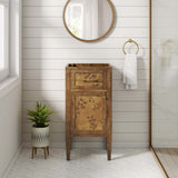 Onyx 18" Wood Bathroom Vanity Cabinet (Sink Basin Not Included) in Brown