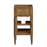 Onyx 18" Wood Bathroom Vanity Cabinet (Sink Basin Not Included) in Brown