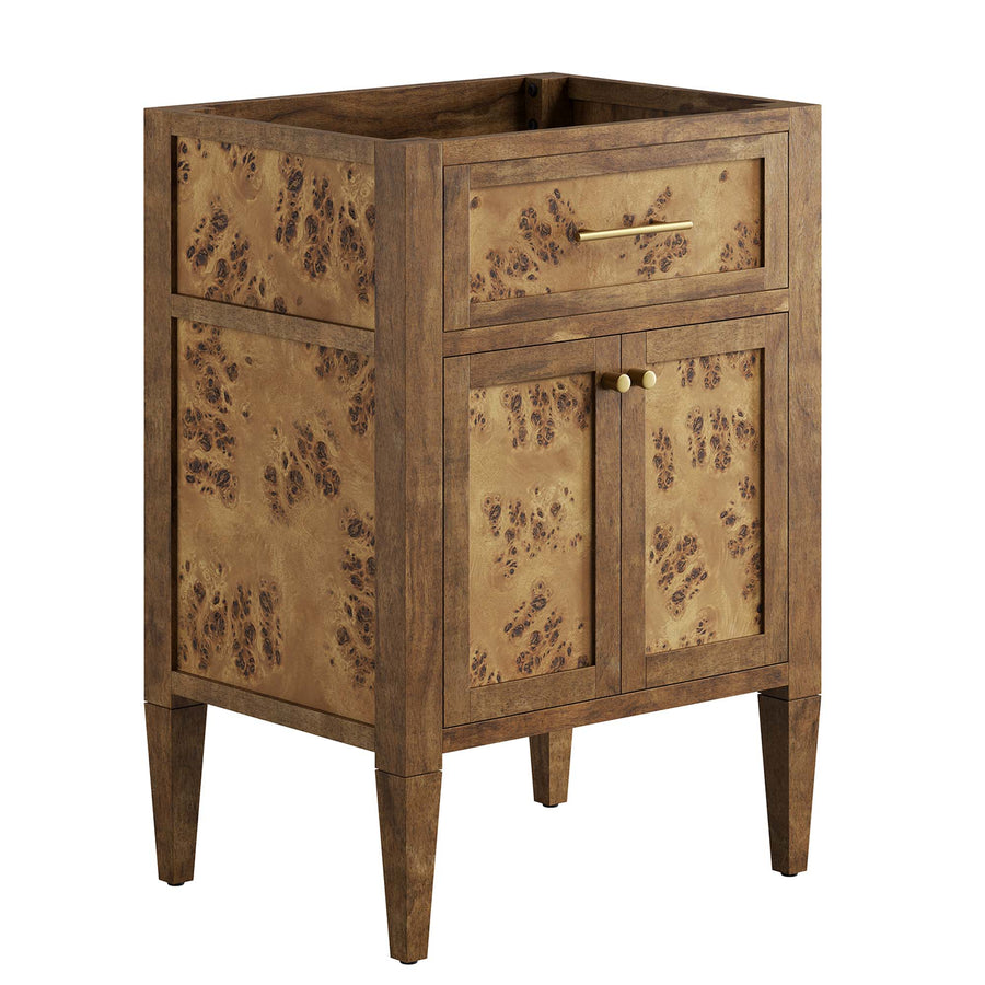 Onyx 24" Wood Bathroom Vanity Cabinet (Sink Basin Not Included) in Brown