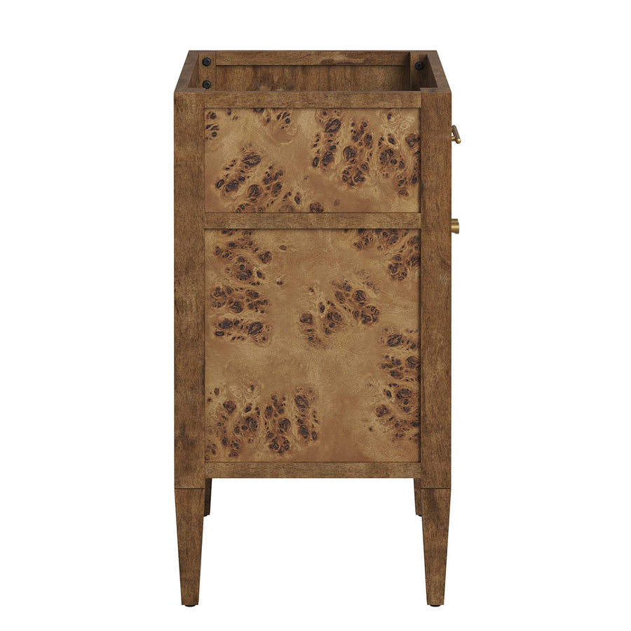 Onyx 24" Wood Bathroom Vanity Cabinet (Sink Basin Not Included) in Brown