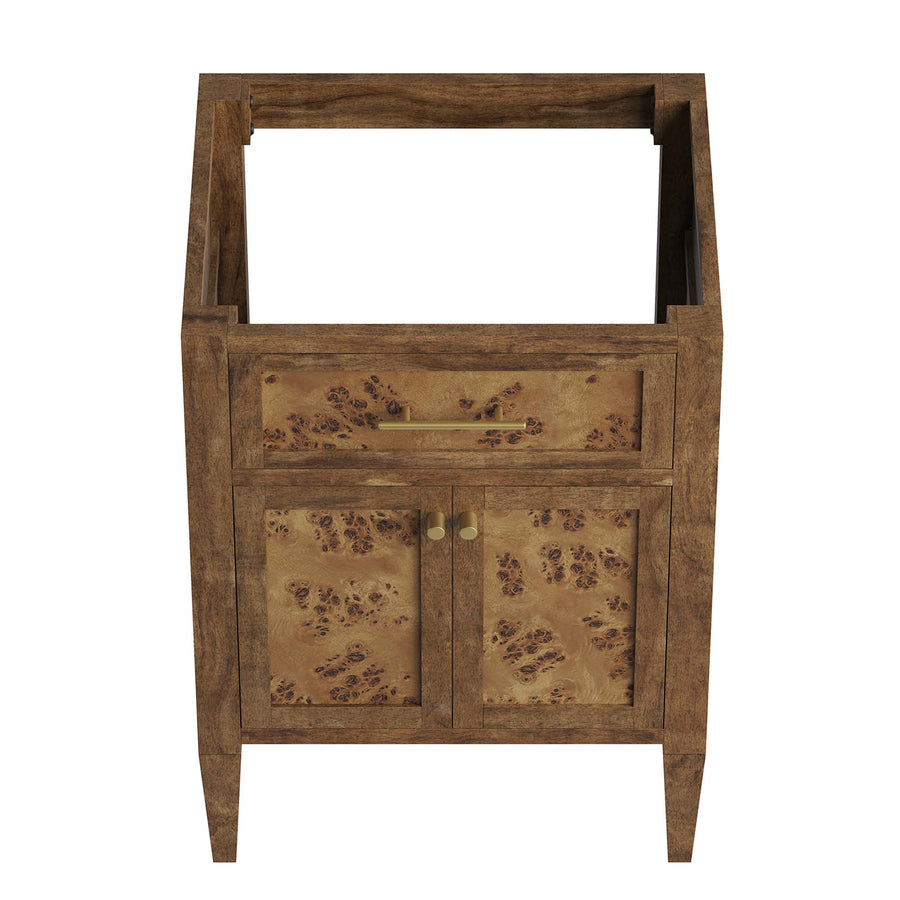 Onyx 24" Wood Bathroom Vanity Cabinet (Sink Basin Not Included) in Brown
