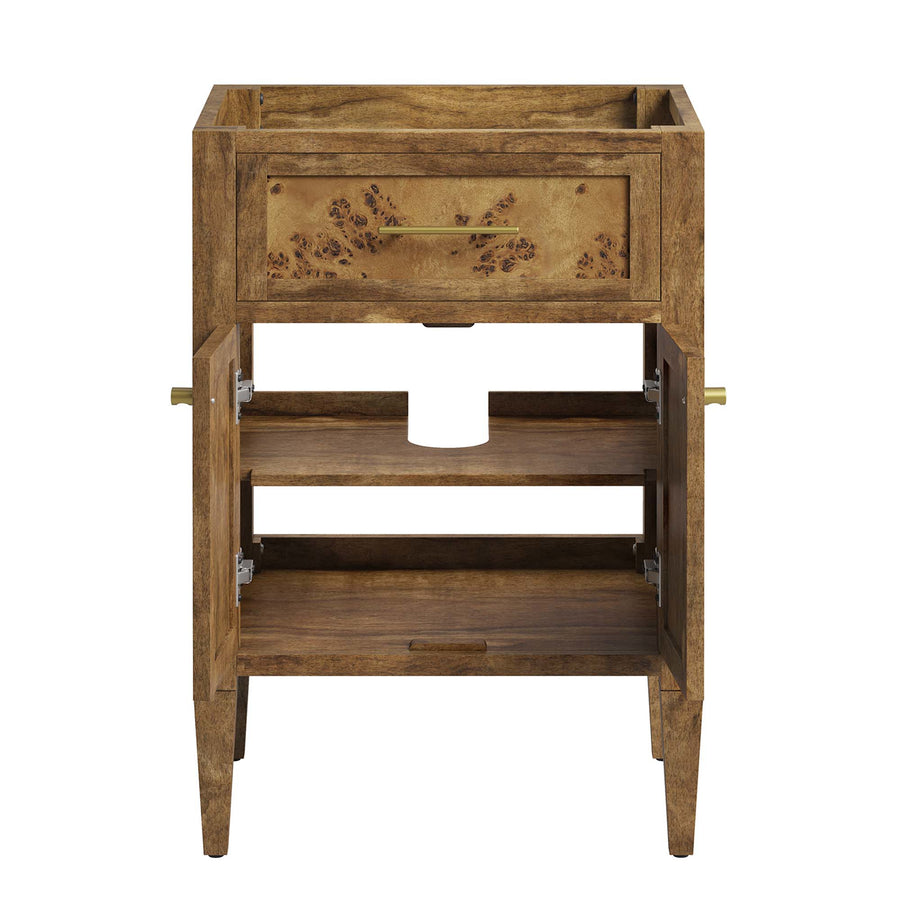 Onyx 24" Wood Bathroom Vanity Cabinet (Sink Basin Not Included) in Brown