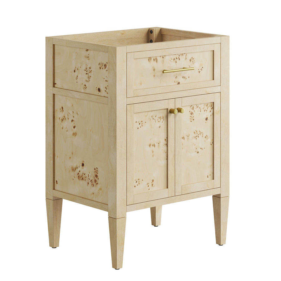 Onyx 24" Wood Bathroom Vanity Cabinet (Sink Basin Not Included) in Burgundy
