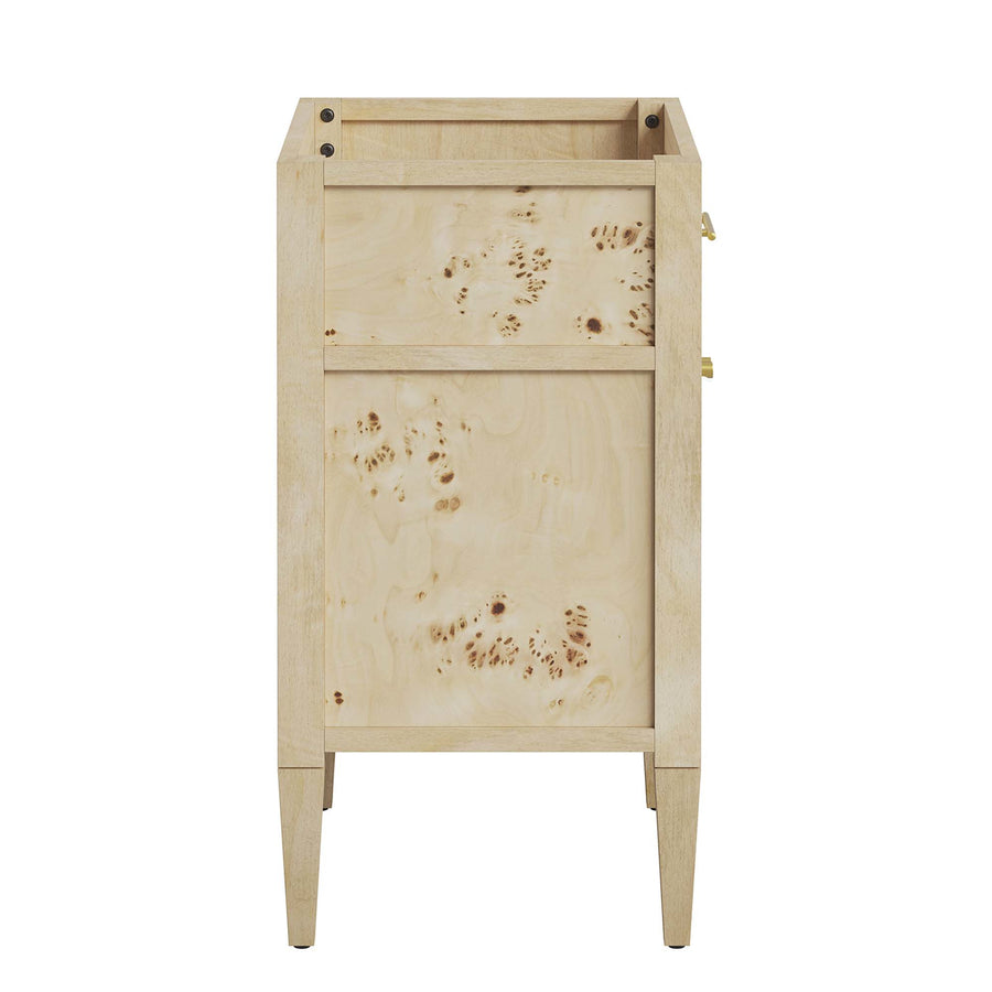 Onyx 24" Wood Bathroom Vanity Cabinet (Sink Basin Not Included) in Burgundy