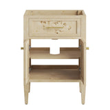 Onyx 24" Wood Bathroom Vanity Cabinet (Sink Basin Not Included) in Burgundy